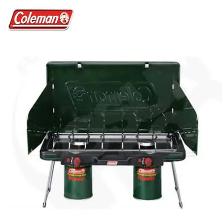 【Coleman】折疊瓦斯雙口爐.高山瓦斯爐具.炊具.行動瓦斯爐.露營 登山 郊遊 野炊必備/CM-6707✿30E010